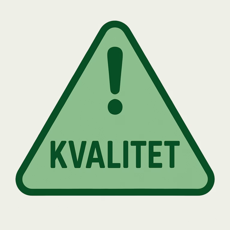 Varning för kvalitetsarbete!